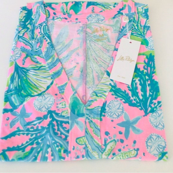 Lilly Pulitzer Amina Swing Dress Mandevilla Baby Hip Natic-NWT In Package - Picture 8 of 10